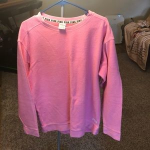 Used Victoria’s Secret Pink Sz L pink long sleeve sweater.